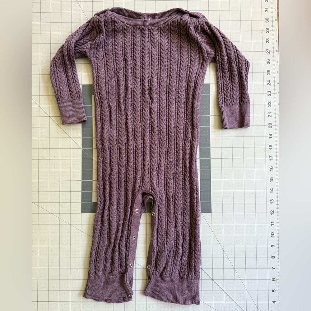 Kate Quinn Cable Sweater Onesie 18-24m